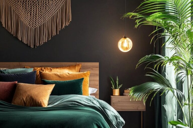 23 Dark Boho Bedroom Ideas That Feel Cosy and Moody (Not Cave-Like)