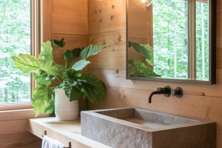 25 Little Cabin Bathroom Ideas That Feel Warm and Retreat-Like